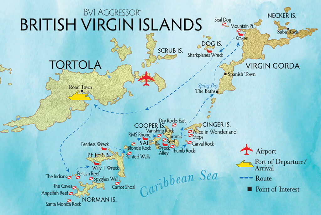 Scuba Dive sites in the british virgin islands