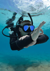 Image of a solo diver